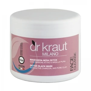 Чорна маска Detox з активним карбоном і очищає глиною / Detox black mask / Dr.Kraut