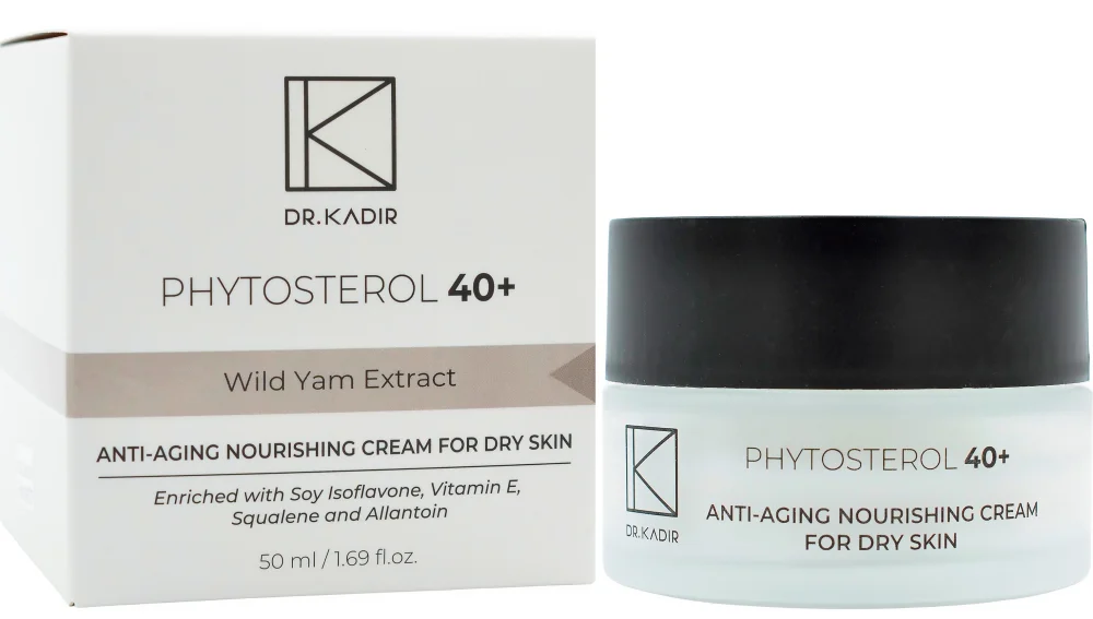 Поживний крем для сухої шкіри Фітостерол 40+ / Anti-Aging Nourishing Cream For Dry Skin Phytosterol 40+ / Dr.Kadir