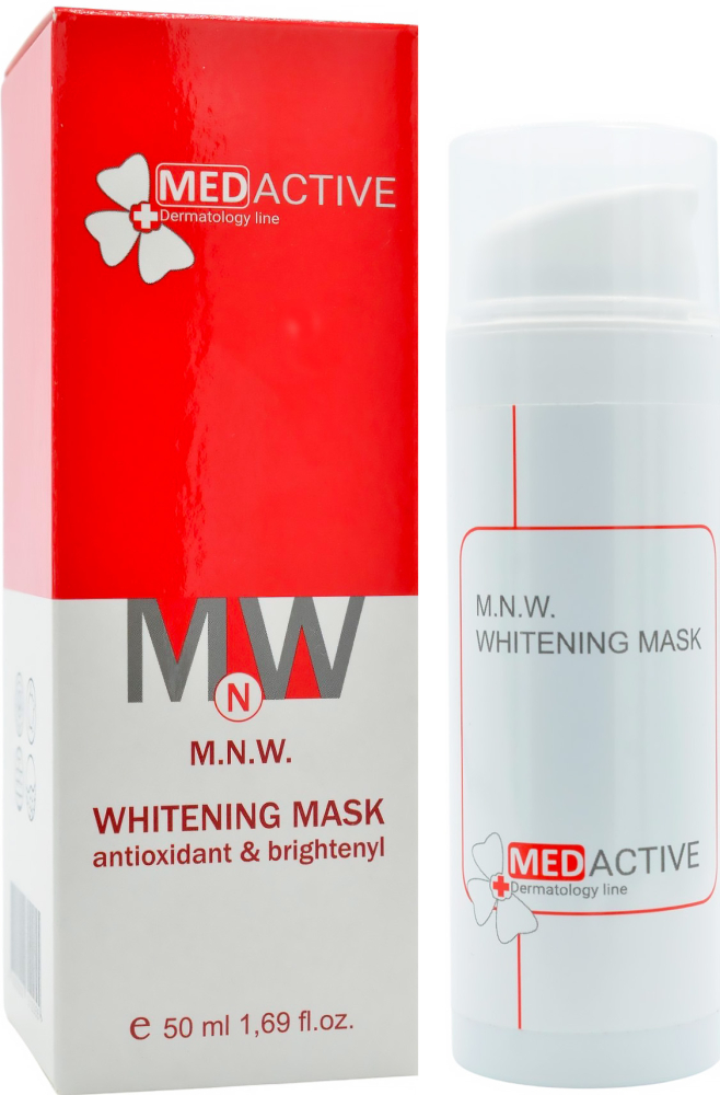 Антиоксидантна маска з освітлювальним ефектом / M.N.W. WHITENING MASK antioxidant & brightenyl ph – 6,0 – 7,0 /  Medactive купить