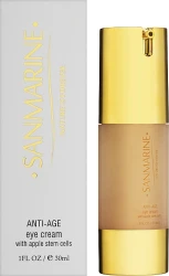 Крем під очі зі стовбуровими клітинами яблука  / EYE CREAM with apple stem cells / Sanmarine