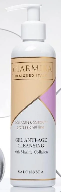 Гель для вмивання Anti-Age з морським колагеном / Anti-Age Cleansing Gel with Marine Collagen / pHarmika