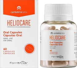 Комплексний захист "Сонячний фільтр у капсулах" з бета кератином Heliocare / HELIOCARE ORAL B0 S/P / Cantabria Labs
