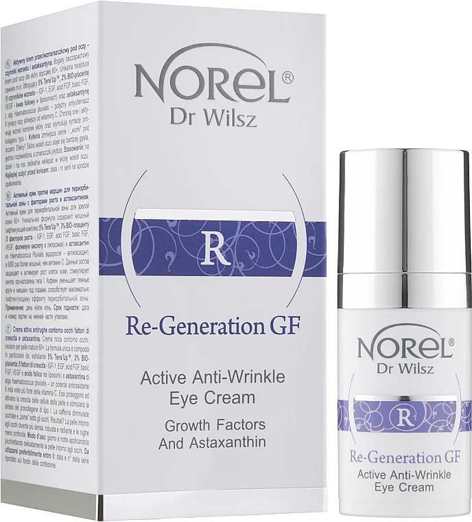 Активний крем проти зморшок під очима / Re-Generation Eye Cream / Norel