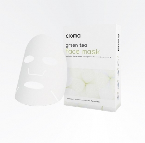 Маска для лица на нетканой основе с экстрактом зелёного чая / FACE MASK WITH GREEN TEA / Princess