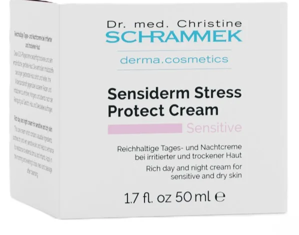 Насичений денний та нічний крем для подразненої та сухої шкіри / Sensiderm Stress Protect Cream / Dr. Schrammek купить