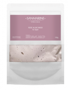 Альгинатная маска с розой / ROSE ALGA MASK / Sanmarine