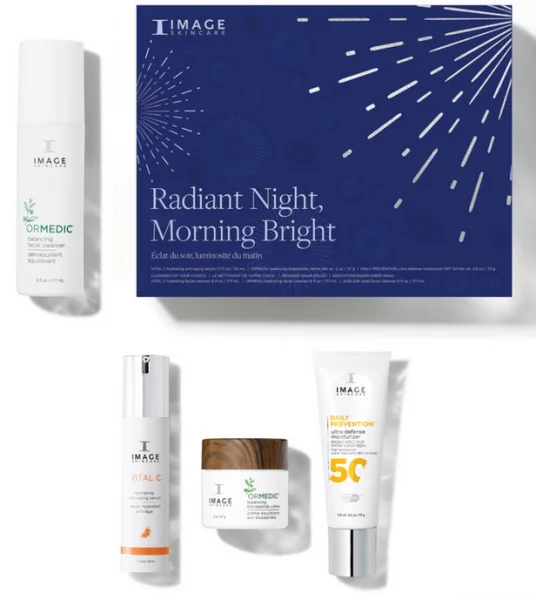 Лимитированный подарочный набор Сияющая ночь, яркое утро / Radiant Night, Morning Bright / Image Skincare купить