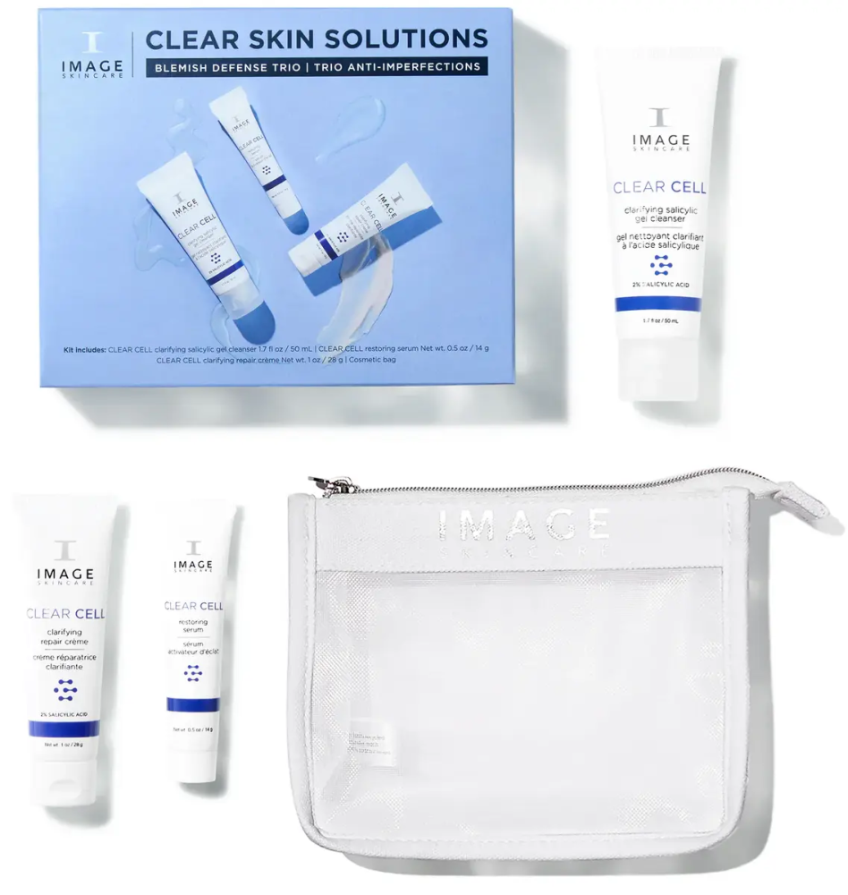 Набір тріо для шкіри Clear Skin Solution / Facial Set Clear Skin Solution / Image Skincare