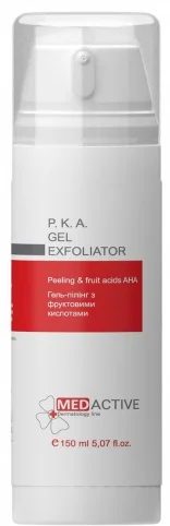 Гель-пілінг із фруктовими кислотами / P. K. A. GEL EXFOLIATOR Peeling & fruit acids AHA ph – 2,1 / Medactive