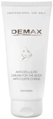 Антицелюлітний крем для тіла з екстрактом кавових зерен / Anti-cellulitic cream for the body with coffe corns / Demax