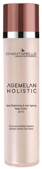 Омолоджувальний нічний крем, що освітлює pH 4.5 / Agemelan Holistic Night Cream pH 4.5 / Chantarelle