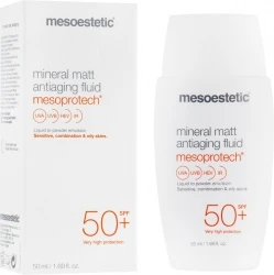 Мінеральна матуюча антивікова сироватка / Mineral matt antiaging fluid SPF50 Mesoestetic