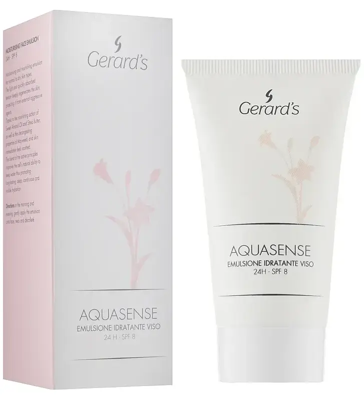 Зволожуюча емульсія для обличчя 24H SPF 8 / AQUASENSE EMULSION / Gerard's