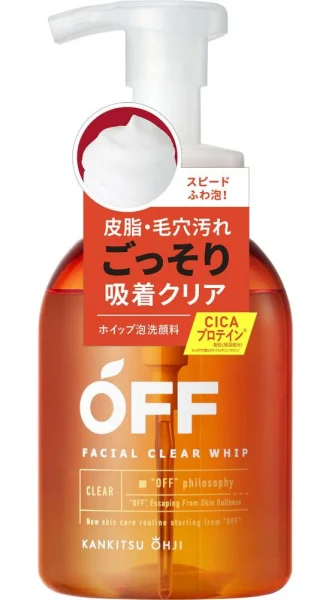 Мужская пенка для умывания Cosmetex Roland KANKITSU OHJI Off Facial Clear Whip / Cosmetex Roland