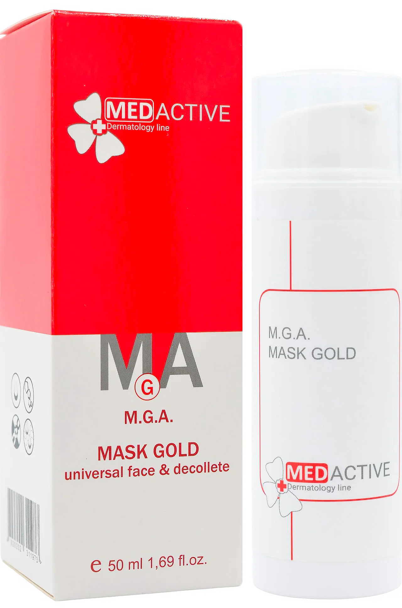 Універсальна маска Gold для обличчя та декольте / M.G.A. MASK GOLD