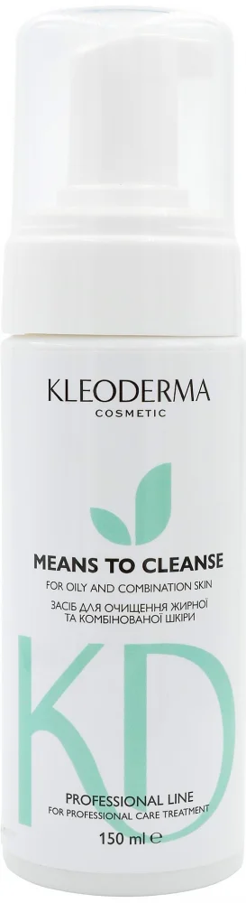 Піна для жирної та комбінованої шкіри / Cleanser For Oily And Combination Skin / KleoDerma