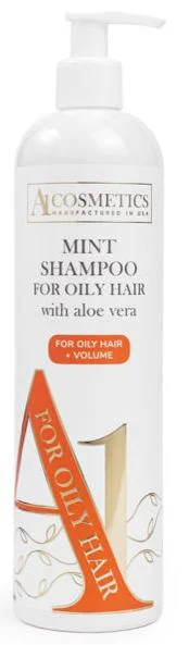 Мятный шампунь для жирных волос с Алоэ Вера + ОБЪЕМ / MINT SHAMPOO FOR OILY HAIR WITH ALOE VERA+ VOLUME / pHarmika