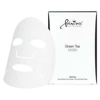 Маска для обличчя на нетканій основі з екстрактом зеленого чаю / FACE MASK WITH GREEN TEA / Princess