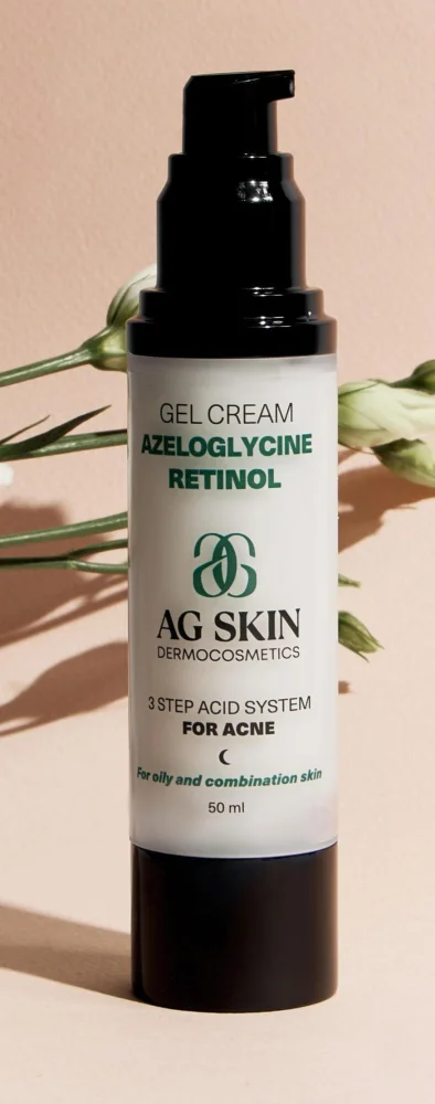 Гель-крем з азелогліцином та ретинолом / Gel cream azeloglycine retinol / AG Skin