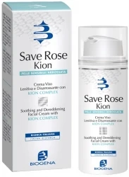 Крем заспокійливий для шкіри з почервонінням і куперозом SPF 10 / Save Rose Kion Сream / Biogena