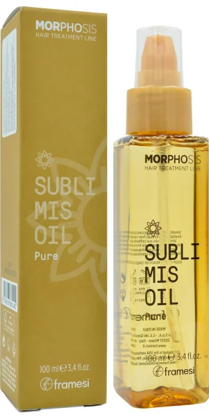 Увлажняющее масло для блеска и мягкости волос / Morphosis Sublimis Oil Pure / Framesi купить
