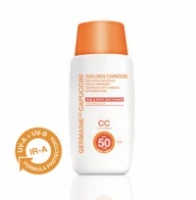 Посилююча сонцезахисна антивікова  емульсія з тональним ефектом SPF50 / Golden Caresse Advanced Anti-Ageing Sun Emulsion SPF50 CC / Germaine de capuccini