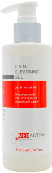 Очищающий гель для сухой и нормальной кожи / D.S.N. CLEANSING GEL dry & normal skin ph – 3.0 / Medactive купить