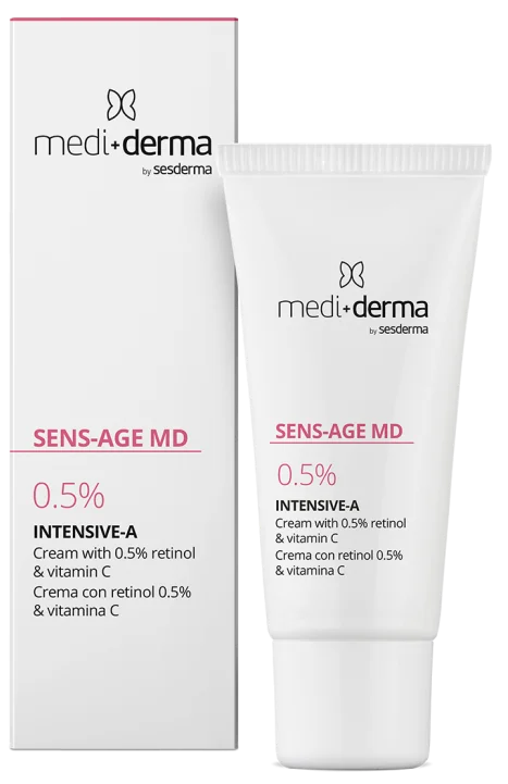 Інтенсивний нічний крем із ретинолом 0.5% / SENS-AGE MD Intensive-A Plus / Mediderma