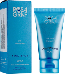 Анти-акне маска з мікросріблом / AMINTA med MASK with Microsilver / Rosa Graf