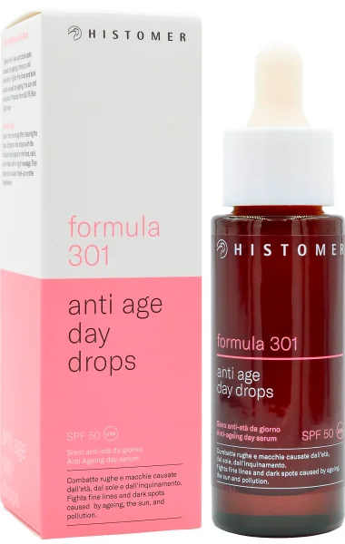 Сыворотка дневная антивозрастная / 301 ANTI AGE DAY DROPS SPF 50 / Histomer