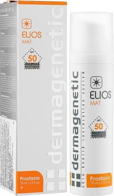 Крем 3в1 - захист SPF50 з тоном з ефектом матування / Elios Mat SPF50 3in1 / Dermagenetic