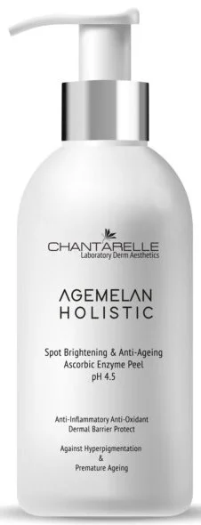 Освітлюючий та омолоджуючий ензимний пілінг pH 4,5 / Agemelan Holistic Ascorbic Enzyme Peel / Chantarelle