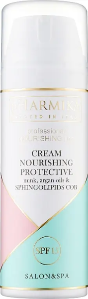 Защитный крем с норковым и аргановым маслом / CREAM NOURISHING PROTECTIVE mink and argan oil Day Cream SPF15 / pHarmika