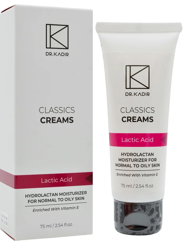 Зволожуючий крем для нормальної/жирної шкіри Гідролактан / Hydrolactan Moisturizer For Normal-Oily Skin / Dr.Kadir