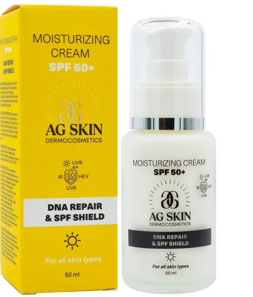 Увлажняющий крем из СПФ 50+ / Moisturising cream SPF 50+ / AG Skin