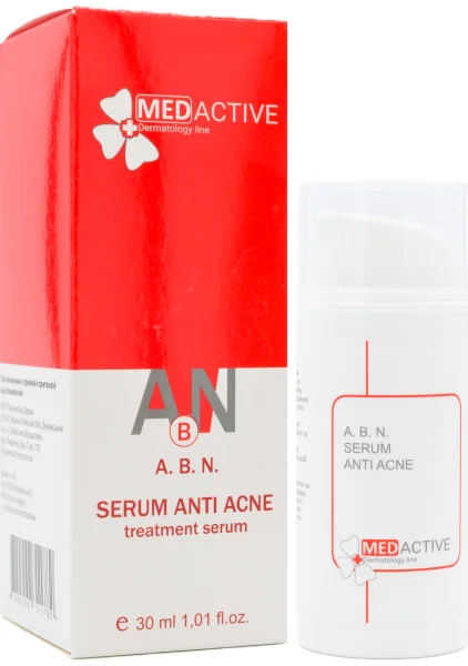 Противовоспалительная сыворотка anti-acne / А. B. N. SERUM ANTI ACNE treatment serum ph – 4.5 (АП +) /  Medactive купить