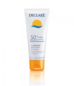 Солнцезащитный крем против морщин SPF50+ / Sun Sensitive Anti-Wrinkle Sun Cream SPF50 / Declare