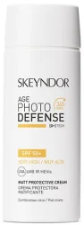 Матирующий защитный крем SPF 50+ / Matt protective cream SPF 50+ Age Photo Defense / Skeyndor