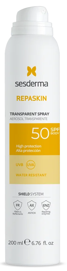 Сонцезахисний спрей для тіла / Repaskin Transparent Spray SPF 50+ / Sesderma
