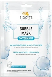 Пухирцева маска очищає та освіжає шкіру обличчя / Biocyte Bubble Mask / Biocyte