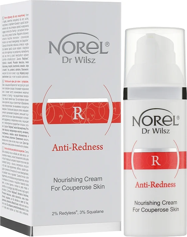 Крем для сухої шкіри, куперозної та розацеа / Nourishing cream for couperose skin / Norel купить