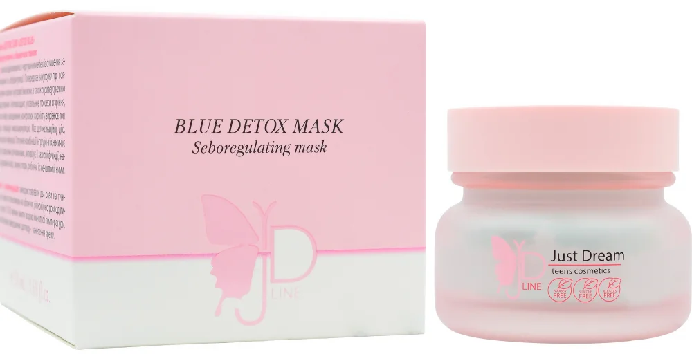 Маска себорегулююча з блакитною глиною / BLUE DETOX MASK / MedActive JD Line