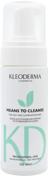Пена для жирной и комбинированной кожи / Cleanser For Oily And Combination Skin / KleoDerma купить