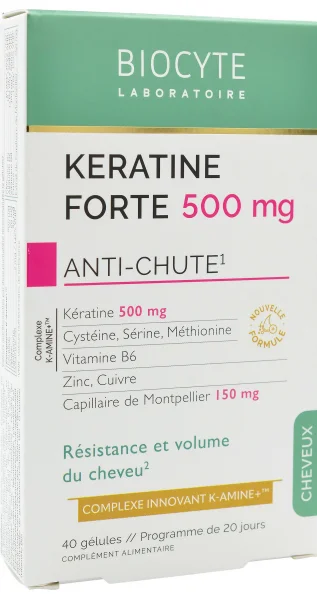 Комплекс на основе кератина, витаминов и минералов / KERATINE FORTE 500MG AC NEW / Biocyte купить