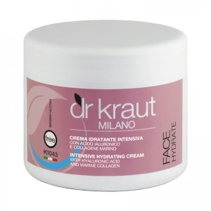 Інтенсивний зволожуючий крем з гіалуроновою кислотою / Intensive hydrating cream with hyaluronic acid and marine collagen / Dr.Kraut