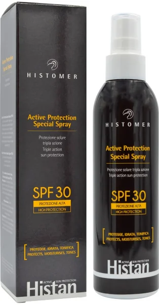 Спрей солнцезащитный SPF30 для лица тела / Active Protection Spray SPF30 / Histomer