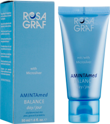 Легкий денний крем із мікросріблом «Баланс» / AMINTAmed BALANCE day with Microsilver / Rosa Graf