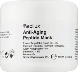 Зволожуюча антивікова пептидна маска / Anti-Aging Peptide Mask / MEDILUX
