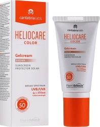Тональний сонцезахисний гель-крем SPF 50 для нормальної та сухої шкіри / Heliocare Color Gelcream SPF50 / Cantabria Labs