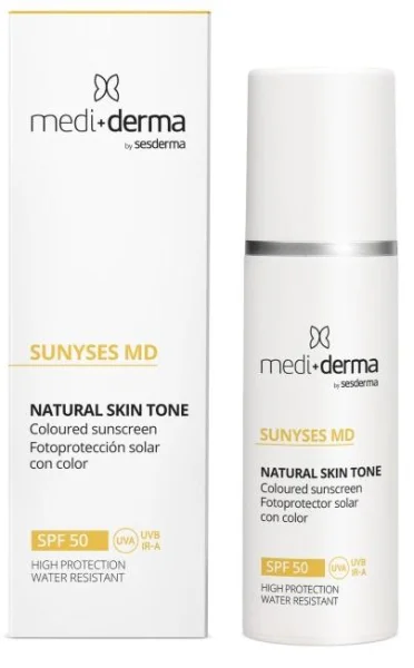 Тональный солнцезащитный крем / Facial Cream SPF50 Photoprotection with color / Mediderma купить